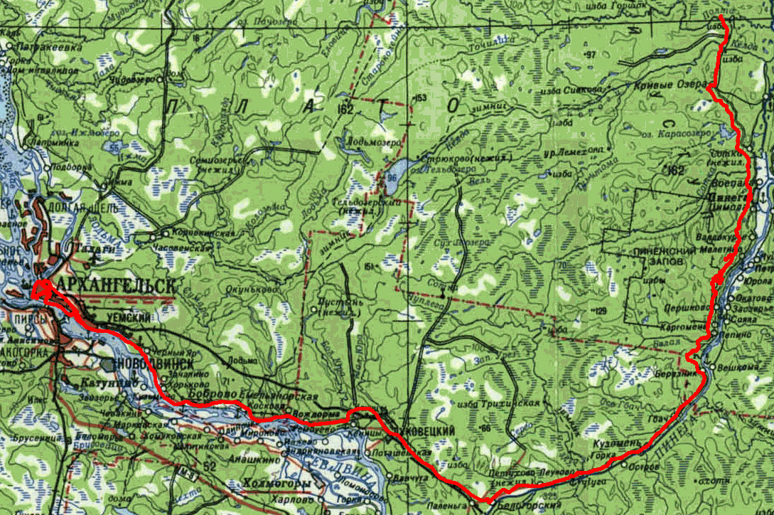 Архангельск холмогоры расстояние. Карта Пинежского района Архангельской области. Дорога Архангельск Пинега карта. Карта Пинежского района Архангельской. Река Пинега Архангельская область карта.